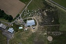 View of the drop zone from above the airfield