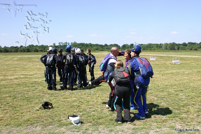 Before the jump - Some French snobs in the background - most French are alright but not these tossers