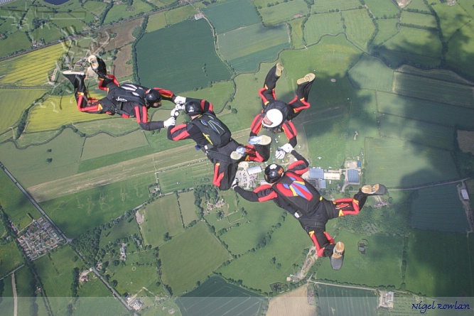 A - Unipod with Headcorn airfield in the background