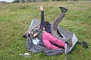 Yahoo, done it, the whole team in the tent