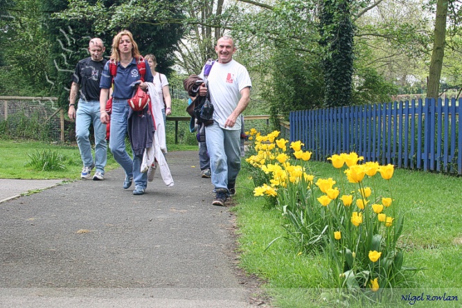 Coming back from the demo at Headcorn village, spring time