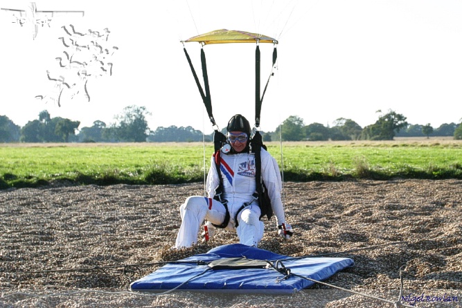 The closest anyone has ever come to landing accurately (underneath the disc)