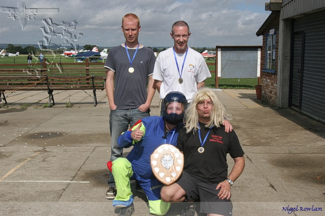 Alex, Richard, Tilly (disguised as Del), Pierre - Headcorn LAC 2006 Senior - Winners