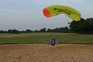Chris attempting an accuracy landing on his Velocity, near the centre of the pit