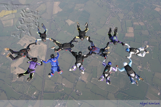 Perfect 12 way at Headcorn Parachute Club