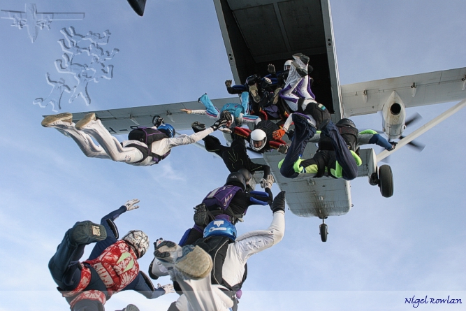 Dave Tunks's Organised Load exits the Skyvan