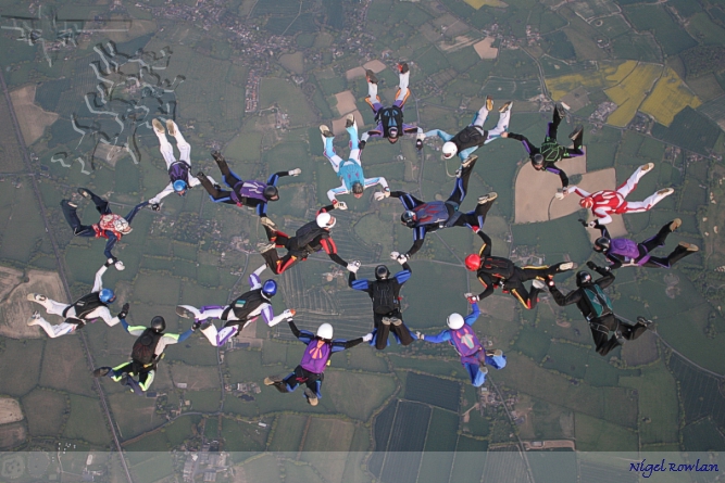 Dave Tunks's Organised Load - First point of the 19 way, club record