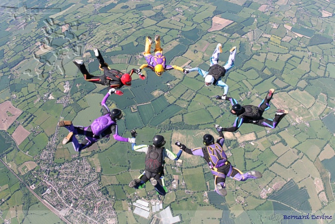 "No Feet in the Cloud" speed star over Headcorn