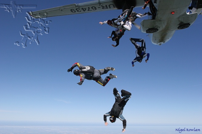 The Police team, "Chicken Wings" exit out of the Let during the Speed 7