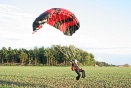 Ross Redman landing his Sabre 2 at Nouvel Air during the gay boogie