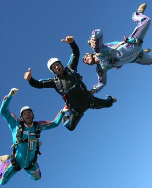 Chris Lynch and Mark Maynard with an AFF student