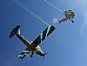 This is a stuning photo taken just after exiting the Black Beaver aeroplane, Mike jumping an Atom.